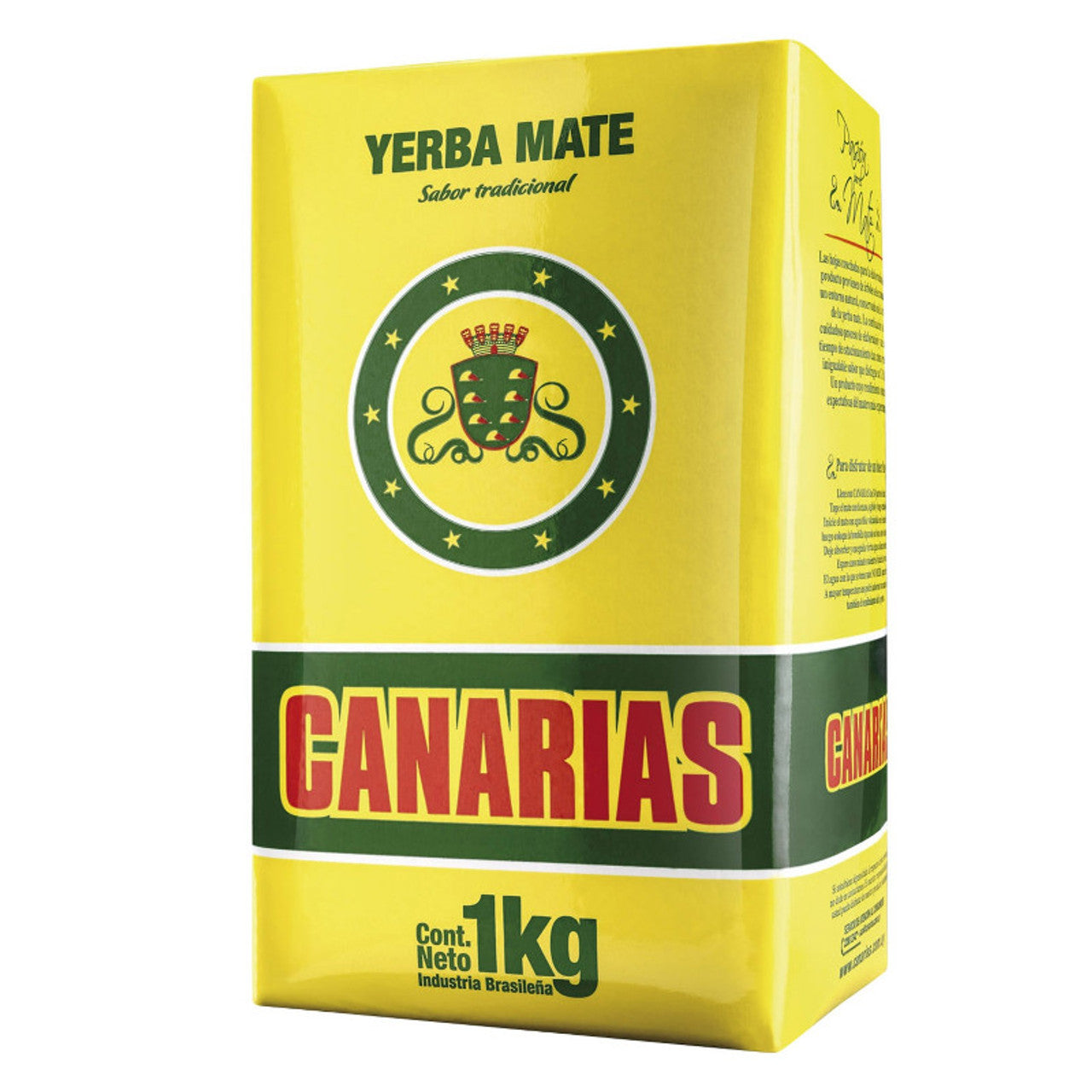 Yerba Mate Canarias Traditional Yellow package