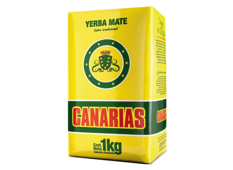 Yerba Mate Canarias Traditional Yellow package